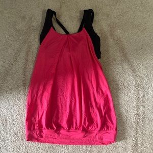 Lululemon Tank-top with built in sports bra looks new size 4